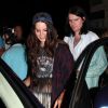 Lana Del Rey et son petit ami Barrie-James O'Neill à la sortie du club "The Troubadour" à West Hollywood. Le 26 août 2013.