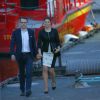 Exclusif - La princesse Victoria de Suède et le prince Daniel arrivant le 7 juin 2014 pour une soirée à bord du M/S Victorina III à la veille du baptême de la princesse Leonore à Stockholm en Suède le 7 juin 2014.