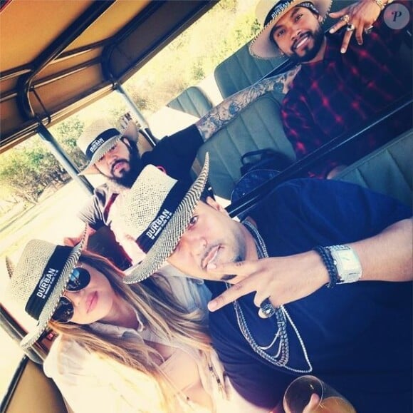Khloé Kardashian, French Montana, Spiff et Miguel en plein safari en Afrique du Sud.