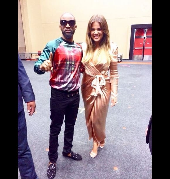 Fally Ipupa et Khloé Kardashian lors des MTV Africa Music Awards 2014 à Durban. Le 7 juin 2014.