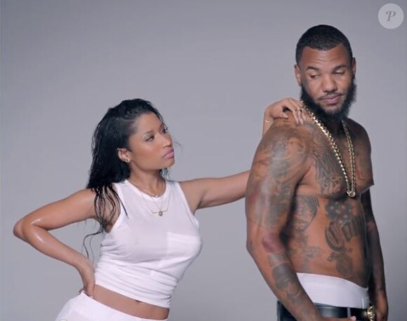 Nicki Minaj et Game dans le clip de Pills N Potions. Juin 2014.