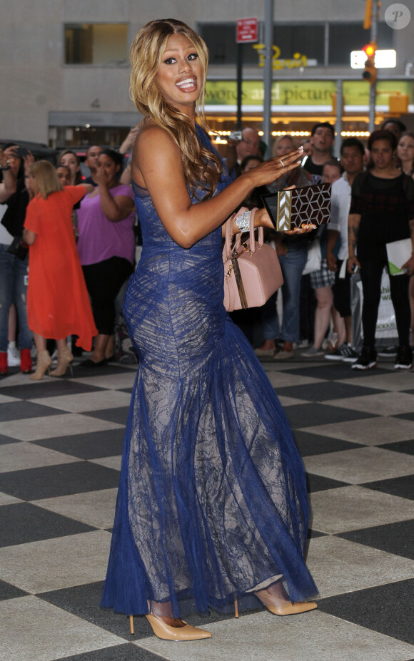 Laverne Cox lors de la soirée "amfAR Inspiration Gala" au Plaza Hotel de New York, le 10 juin 2014.