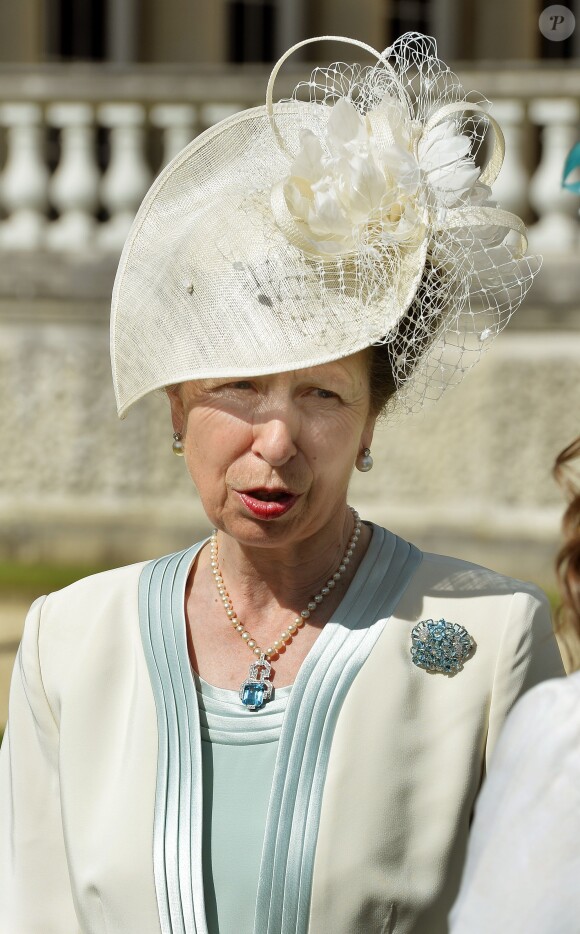 La princesse Anne à la garden party organisée à Buckingham Palace le 10 juin 2014