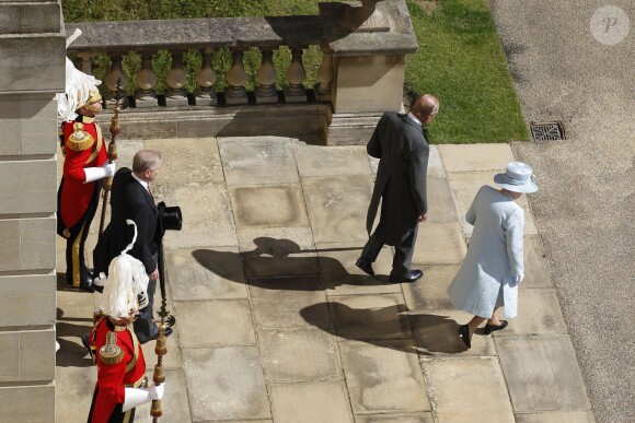 La reine Elizabeth II et le prince Philip à la garden party organisée à Buckingham Palace le 10 juin 2014