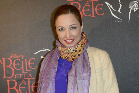 Natasha St-Pier - Première de la comédie musicale "La Belle et la Bête" avec Vincent Niclo dans le rôle de la Bête au théâtre Mogador à Paris, le 20 mars 2014.