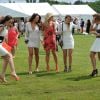 Jude Cissé lors d'un match de polo avec ses amies Liz Mcclarnon, Claire Henry et Charlotte Dawson à Cheshire, le 11 juin 2014. 