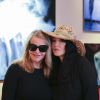 Exclusif - Isabelle Adjani et Eugénia Grandchamp des Raux - Vernissage de l'exposition photographique "Danse" de Eugénia Grandchamp des Raux à la galerie du Passage chez Pierre Passebon à Paris le 10 juin 2014.