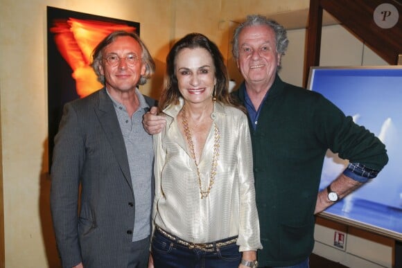 Exclusif - Pierre Passebon, Georgina Brandolini d'Adda et Jacques Grange - Vernissage de l'exposition photographique "Danse" de Eugénia Grandchamp des Raux à la galerie du Passage chez Pierre Passebon à Paris le 10 juin 2014.