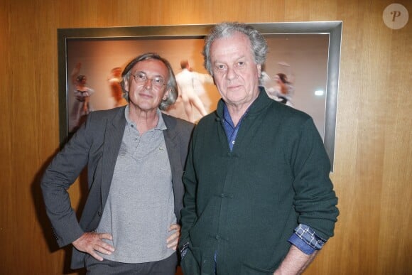 Exclusif - Pierre Passebon et Jacques Grange - Vernissage de l'exposition photographique "Danse" de Eugénia Grandchamp des Raux à la galerie du Passage chez Pierre Passebon à Paris le 10 juin 2014.