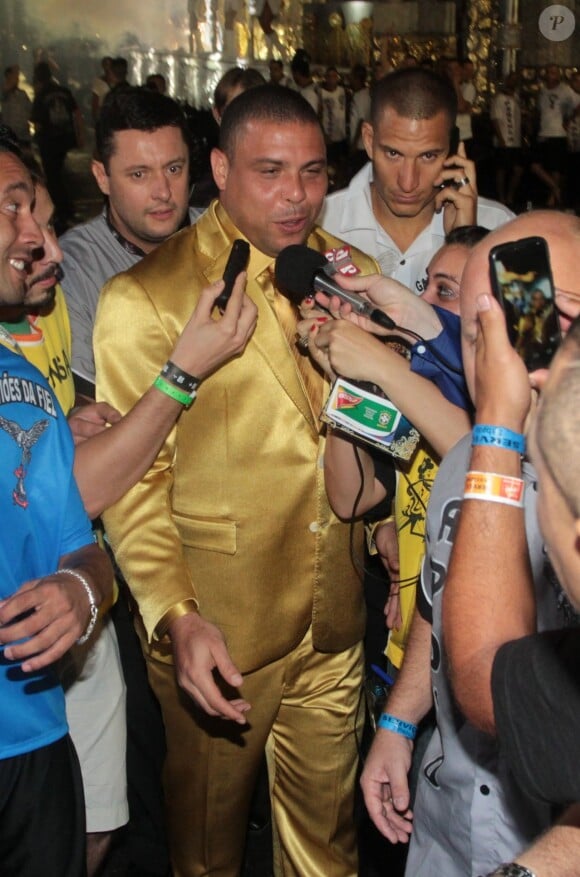 Ronaldo au carnaval de São Paulo au Brésil le 1er mars 2014.