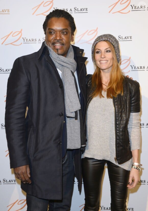 Anthony Kavanagh et sa femme Alexandra - Avant-première du film "12 Years a Slave" à l'UGC Normandie à Paris, le 11 décembre 2013.