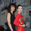 Sophie Marceau et Zhang Ziyi (Swann d'or Coup De Coeur) lors de la cérémonie de clôture du Festival du film romantique de Cabourg, le 14 juin 2014.