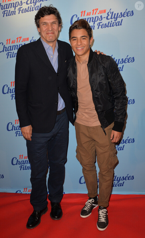 Marc Lavoine et Samy Seghir - Avant-première du film "A toute épreuve" lors du 3e Champs-Elysées Film Festival à Paris, le 13 juin 2014