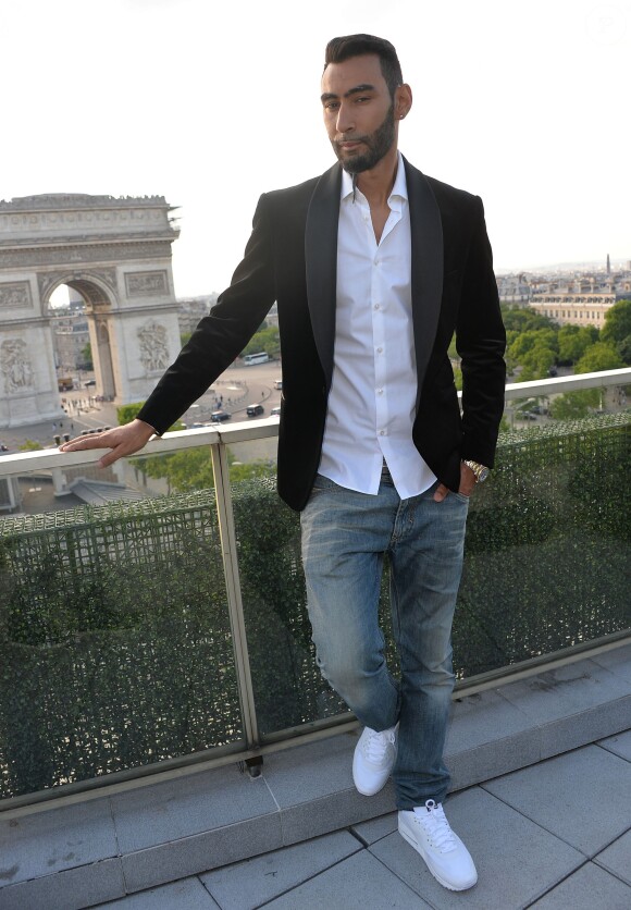 Exclusif - La Fouine (Laouni Mouhid) - Les acteurs et les invités du film "A toute épreuve" sur la terrasse du Publicis lors du 3e Champs-Elysées Film Festival à Paris, le 13 juin 2014.