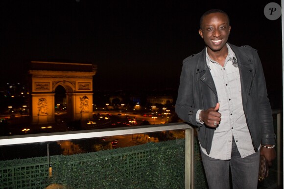 Exclusif - Ahmed Sylla (humoriste révélé par l'émission "On n'demande qu'à en rire") - Les acteurs et les invités du film "A toute épreuve" sur la terrasse du Publicis lors du 3e Champs-Elysées Film Festival à Paris, le 13 juin 2014.