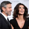 George Clooney et Elisabetta Canalis lors du gala du National Board of Review chez Cipriani's 42nd Street le 12 janvier 2010 à New York