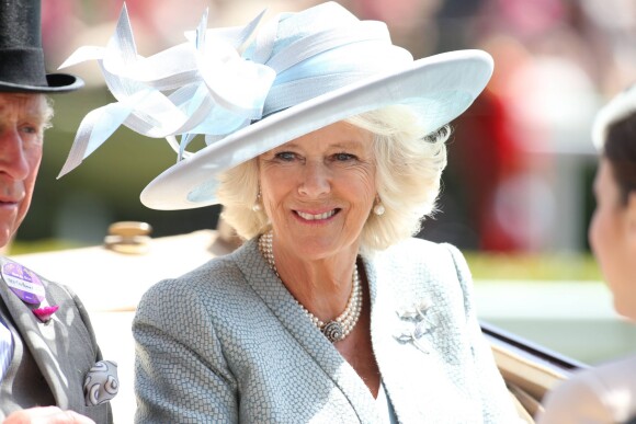 Camilla Parker-Bowles avec son mari le prince Charles au premier jour du Royal Ascot, le 17 juin 2014