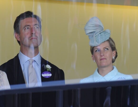 La comtesse Sophie de Wessex dans les loges au premier jour du Royal Ascot, le 17 juin 2014