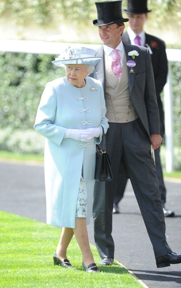 La reine Elizabeth II lors du premier jour du Royal Ascot, le 17 juin 2014