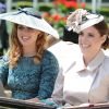La princesse Beatrice et la princesse Eugenie d'York au premier jour du Royal Ascot, le 17 juin 2014