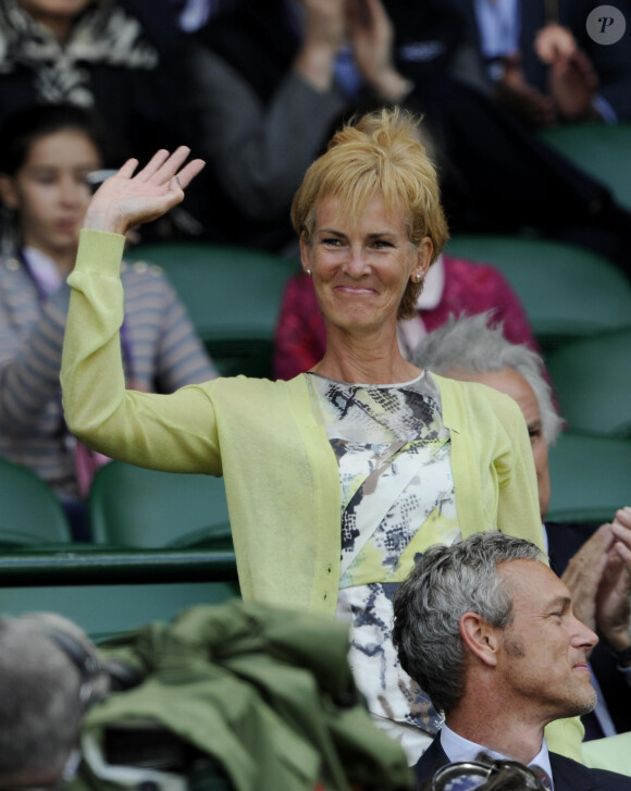 Judy Murray à Wimbledon au All England Lawn Tennis Club, de Londres, le 30 juin 2012