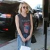 Emma Roberts à la sortie du salon de coiffure "Nine Zero One" à West Hollywood, le 15 mai 2014.