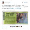 Estelle Denis s'en prend à Franck Ribéry dans une série de tweets lâchés le 19 juin 2014