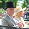 Le prince Charles et Camilla Parker Bowles, duchesse de Cornouailles - La famille royale d'Angleterre au 2e jour de la course hippique "Royal Ascot" à Ascot dans le Berkshire. Le 18 juin 2014.