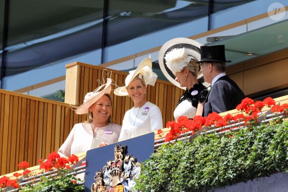 Sophie, la comtesse de Wessex - La famille royale d'Angleterre au 2e jour de la course hippique "Royal Ascot", le 18 juin 2014. La famille a ensuite participé à la "Eton Tea Party".