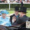 La reine Elisabeth d'Angleterre et le prince Philip, duc d'Edimbourg - 3e jour des courses Royal Ascot à Berkshire, le 19 juin 2014