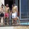 Novak Djokovic a célébré son enterrement de vie de garçon à Ibiza avec ses amis, entre poupée gonflable, piscine et blagues potaches, le 9 juin 2014