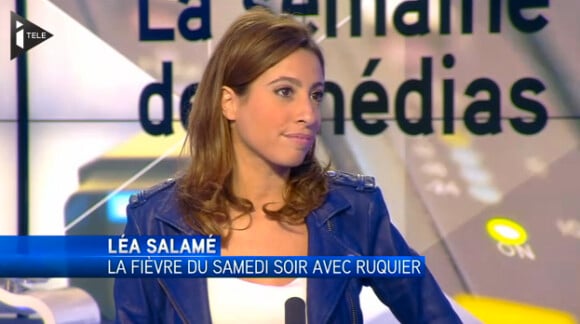 La journaliste Léa Salamé dans "La semaine des médias". Juin 2014.