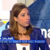 Léa Salamé dans "La semaine des médias". Juin 2014.
