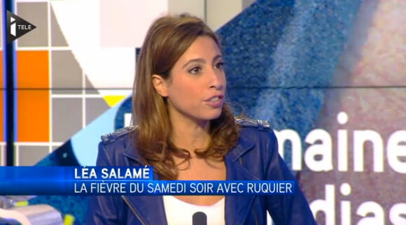 Léa Salamé dans "La semaine des médias". Juin 2014.