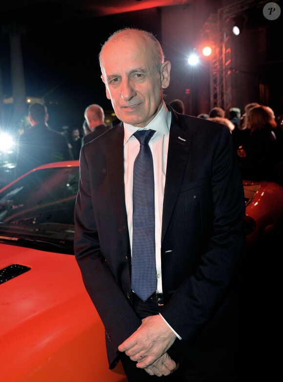 Exclusif - Jean-Michel Aphatie - Lancement du coupe F Type R de Jaguar au 50 Avenue Montaigne à Paris, le 23 janvier 2014.
