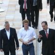 Le prince Harry s'est rendu sur l'installation sportive Minas Tenis Clube à Belo Horizonte, au Brésil, le 24 juin 2014.