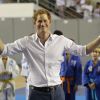 Le prince Harry s'est rendu sur l'installation sportive Minas Tenis Clube à Belo Horizonte, au Brésil, le 24 juin 2014.