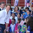 Le prince Harry s'est rendu sur l'installation sportive Minas Tenis Clube à Belo Horizonte, au Brésil, le 24 juin 2014.