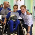 Le prince Harry a visité l'établissement médical Rede Sarah Hospital et a multiplié les activités, à Brasilia, au Brésil, le 23 juin 2014.