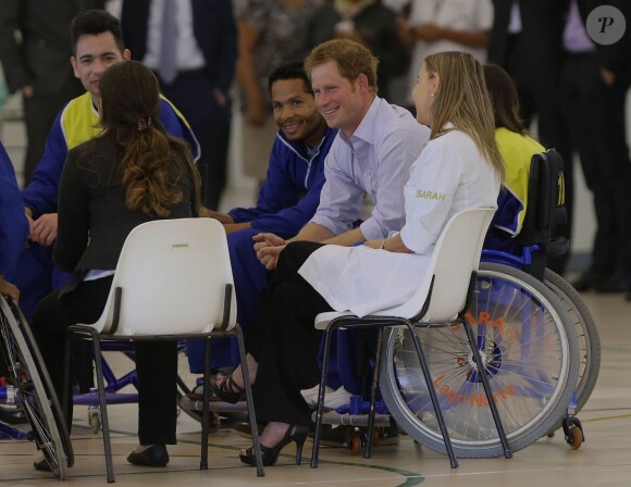 Le prince Harry a visité l'établissement médical Rede Sarah Hospital et a multiplié les activités, à Brasilia, au Brésil, le 23 juin 2014.