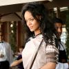 Rihanna quitte le restaurant Il Pastaio à Beverly Hills, Los Angeles, le 17 juin 2014.