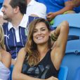 Alena Seredova, l'épouse de Gianluigi Buffon dans les tribunes après le match perdu par l'Italie face à l'Uruguay, à l'Estadio das Dunas au Natal, le 24 juin 2014