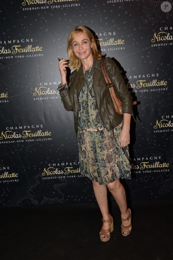 Exclusif - Emmanuelle Béart lors de la soirée Nicolas Feuillatte au Yoyo - Palais de Tokyo à Paris, le 26 juin 2014.