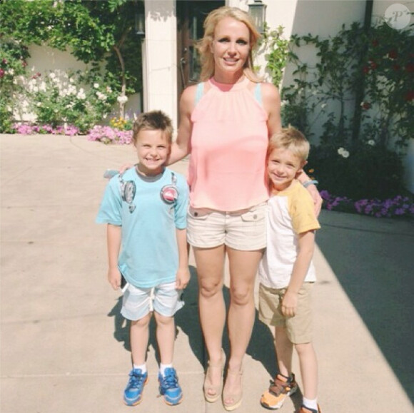 Britney Spears et ses enfants Sean Preston et Jayden James, à Los Angeles.