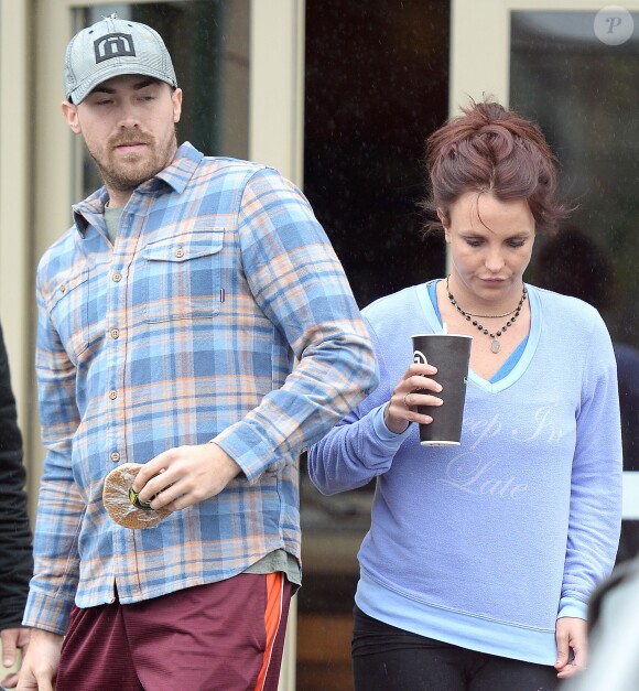 Britney Spears et David Lucado à Westwood Lake en février 2014.