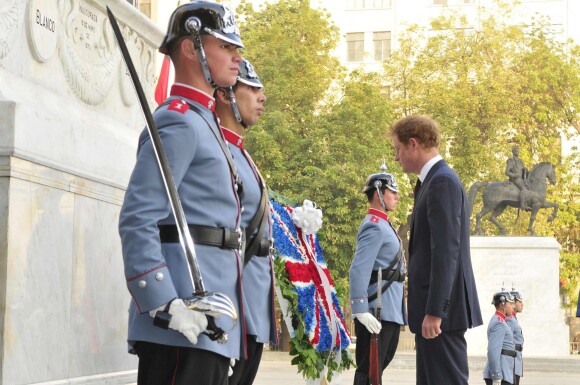 Le prince Harry à la à la Plaza de la Ciudadania à Santiago au Chili, le 27 juin 2014.