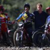 Le prince Harry assiste à une démonstration de moto bike, à Santiago au Chili, le 29 juin 2014.
