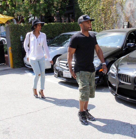 Kelly Rowland et Tim Witherspoon à Beverly Hills, le 23 mai 2014.