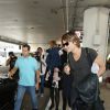 Nicole Kidman avec son mari Keith Urban et leurs filles Sunday (bientôt 6 ans) et Faith (3 ans) arrivant à l'aéroport LAX de Los Angeles le 3 juillet 2014