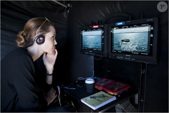 Angelina Jolie sur le tournage d'Unbroken, un film qui relate le récit de l'athlète et héros de la Seconde Guerre mondiale, Louis Zamperini
